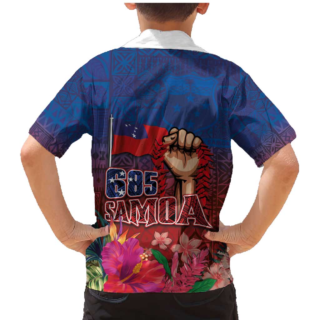 Proud of Samoa Family Matching Mermaid Dress and Hawaiian Shirt Ula Nifo with Samoa 685 and Hibiscus Tapa Tribal Pattern