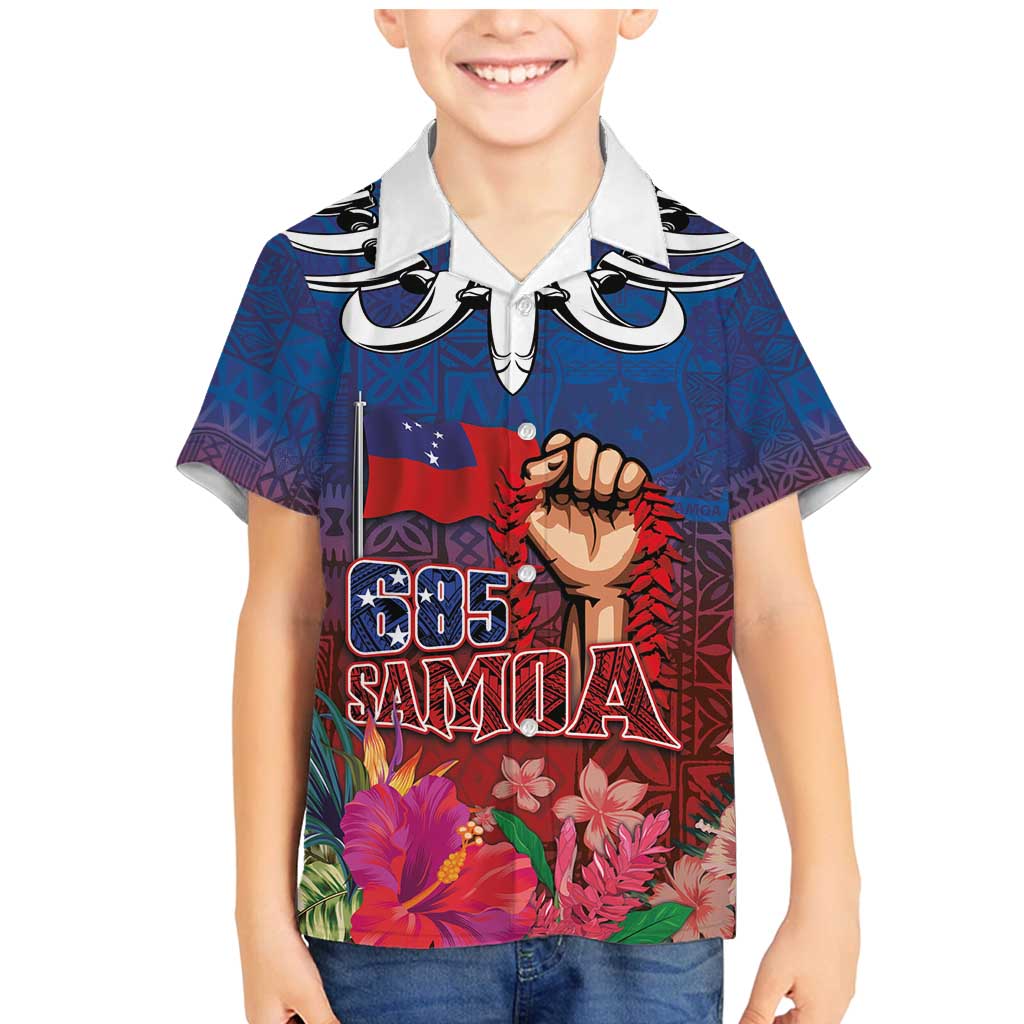 Proud of Samoa Family Matching Mermaid Dress and Hawaiian Shirt Ula Nifo with Samoa 685 and Hibiscus Tapa Tribal Pattern