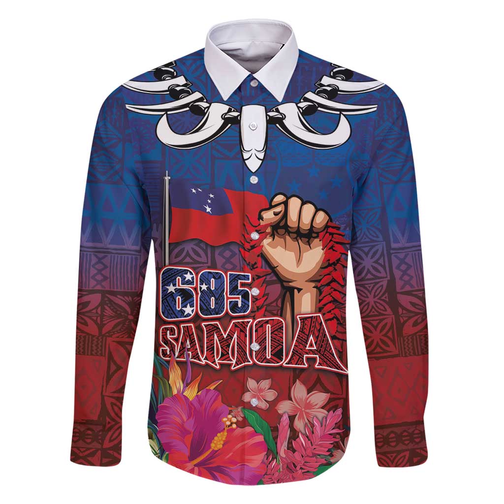 Proud of Samoa Family Matching Off Shoulder Short Dress and Hawaiian Shirt Ula Nifo with Samoa 685 and Hibiscus Tapa Tribal Pattern