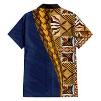 Samoan Siapo Family Matching Long Sleeve Bodycon Dress and Hawaiian Shirt Tatau Pattern Half Style LT03 - Polynesian Pride