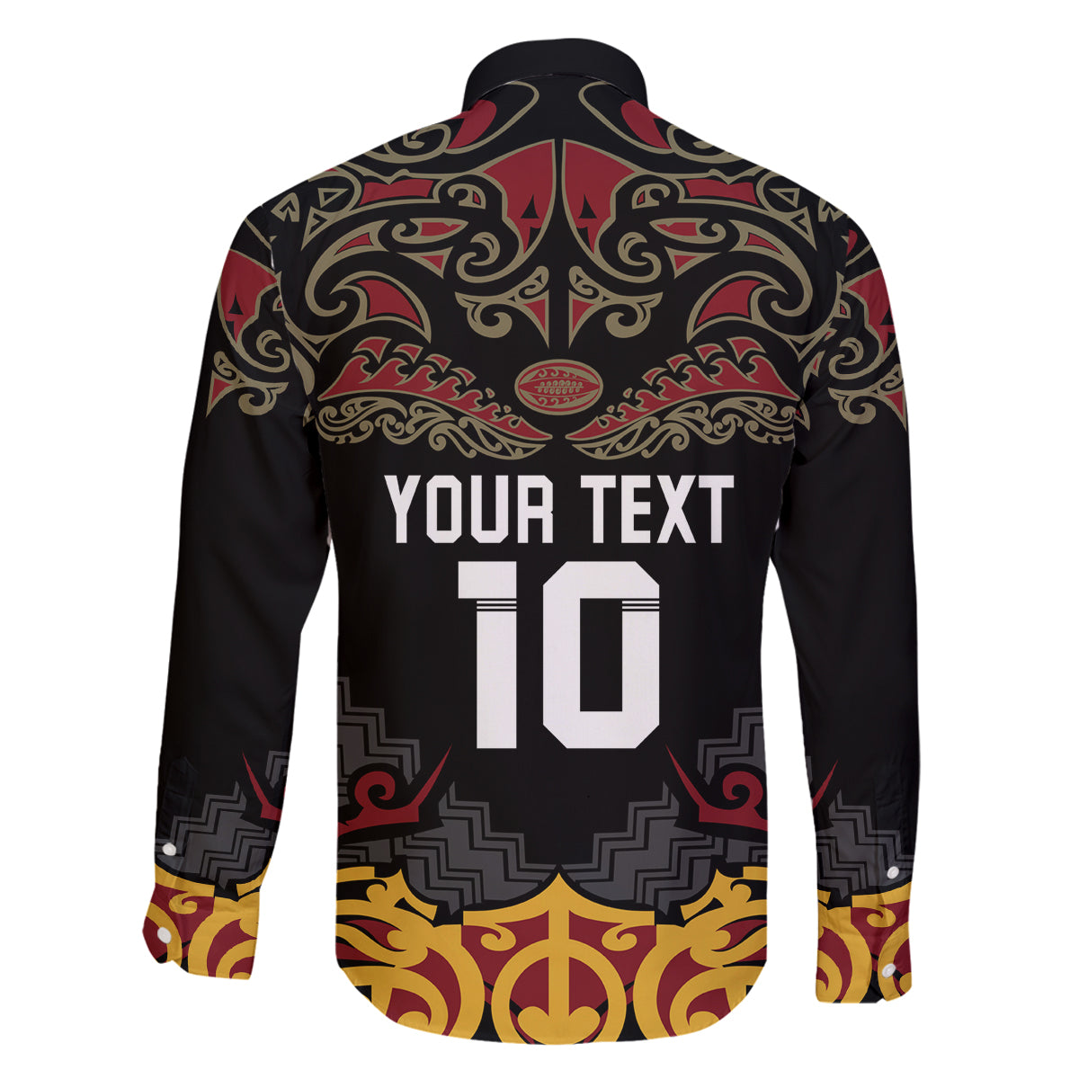 Custom New Zealand Rugby Family Matching Long Sleeve Bodycon Dress and Hawaiian Shirt Black Fern Maori Tribal Pattern LT03 - Polynesian Pride