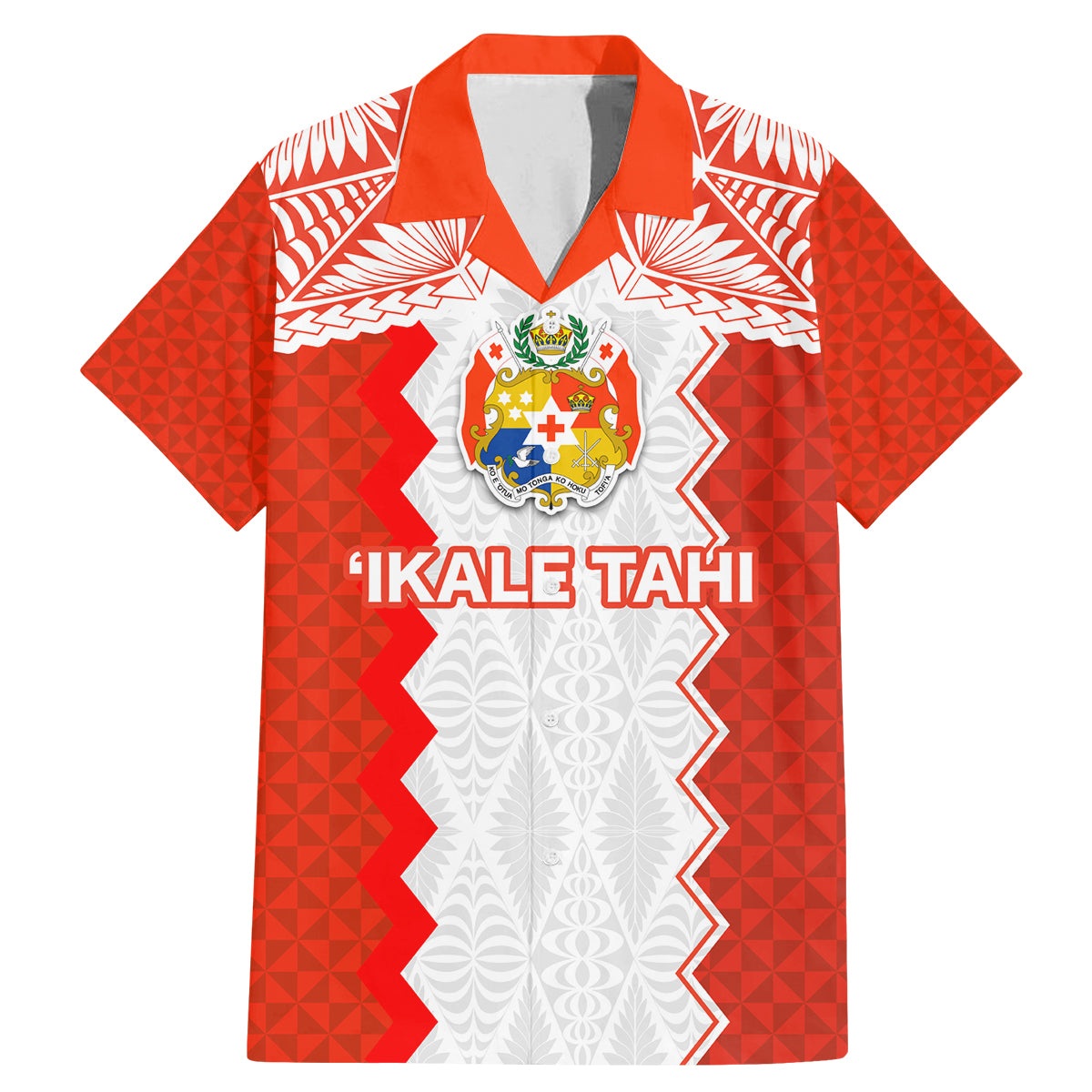 Custom Tonga Rugby Family Matching Mermaid Dress and Hawaiian Shirt Ikale Tahi Ngatu Tribal Pattern LT03