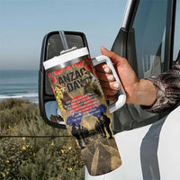 Australia and New Zealand ANZAC Day Tumbler With Handle Kangaroo and Kiwi Bird Soldier-Honor and Remember Vintage Style