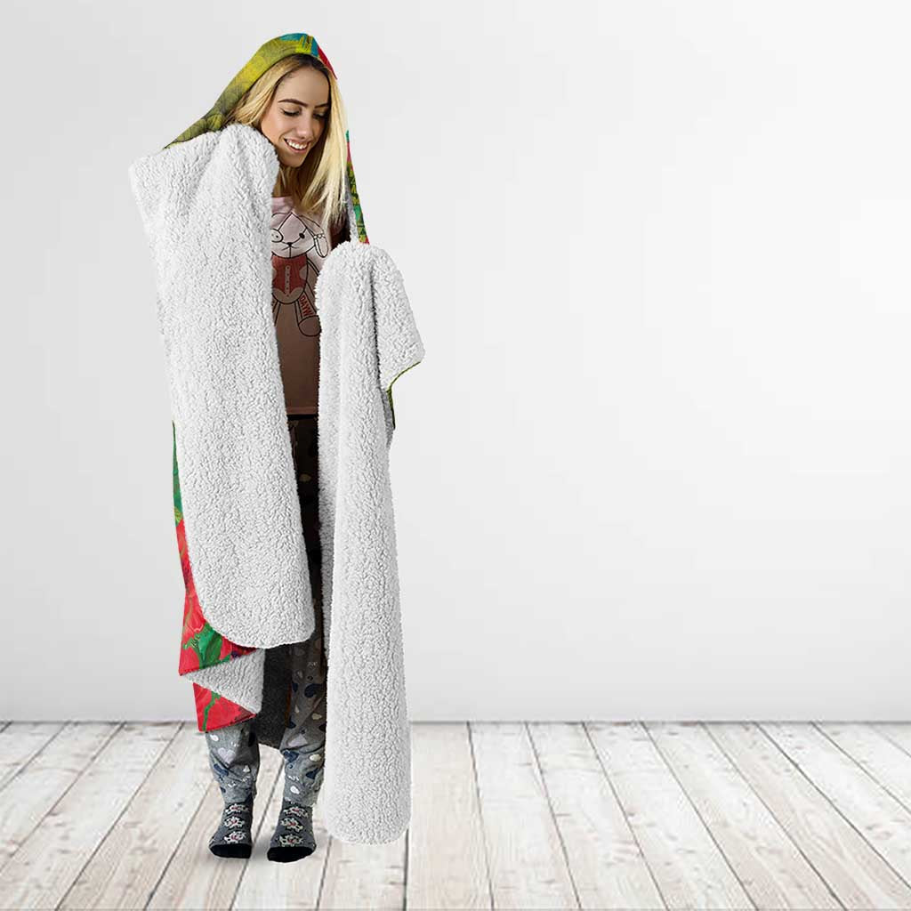 Cook Islands ANDAC Day Hooded Blanket Honor and Remember Soliders-Forever in My Thoughts Grunge Style
