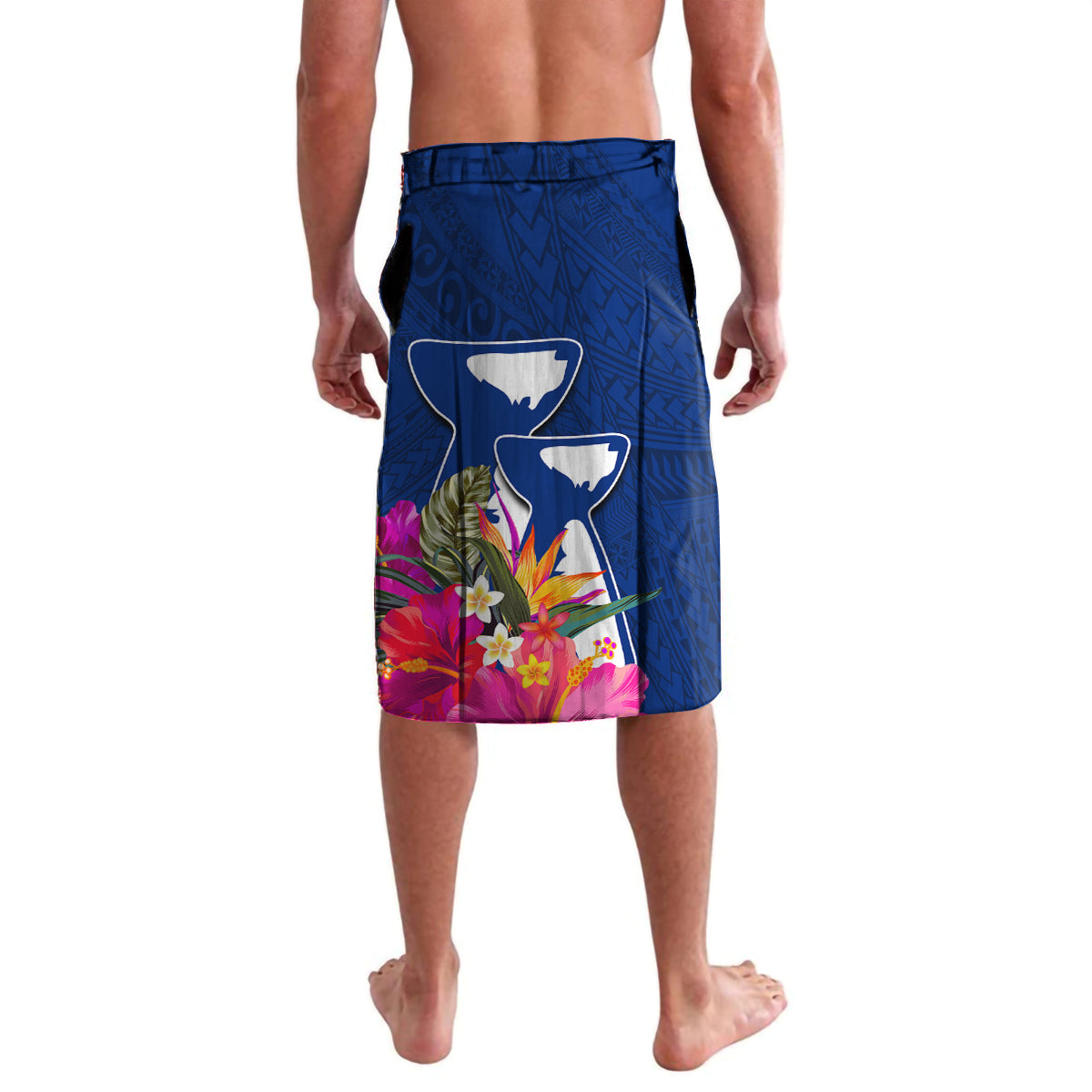 Guam Liberation Lavalava Latte Stone and Guahan Seal Jungle Flower