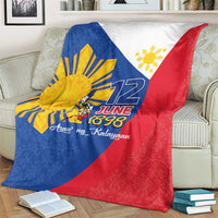 Philippines Independence Day Blanket Araw ng Kalayaan Polynesian Sun and YAKAN Pattern