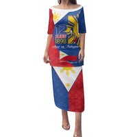 Philippines Independence Day Family Matching Puletasi and Hawaiian Shirt Araw ng Kalayaan Polynesian Sun and YAKAN Pattern