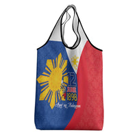 Philippines Independence Day Grocery Bag Araw ng Kalayaan Polynesian Sun and YAKAN Pattern LT03 - Polynesian Pride