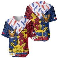 Philippines Independence Day 126th Anniversary Baseball Jersey Polynesian Pattern National Flag Style