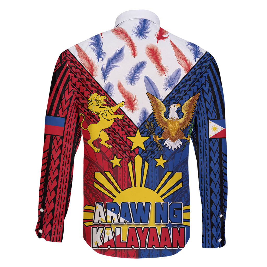 Philippines Independence Day 126th Anniversary Family Matching Tank Maxi Dress and Hawaiian Shirt Polynesian Pattern National Flag Style