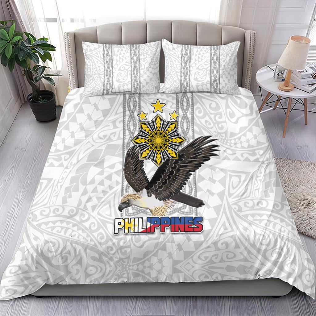 Philippines Eagle Week Bedding Set Polynesian Pattern Barong Style LT03 - Polynesian Pride