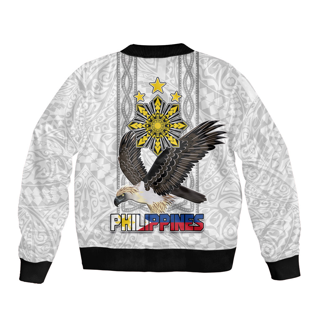 Philippines Eagle Week Bomber Jacket Polynesian Pattern Barong Style