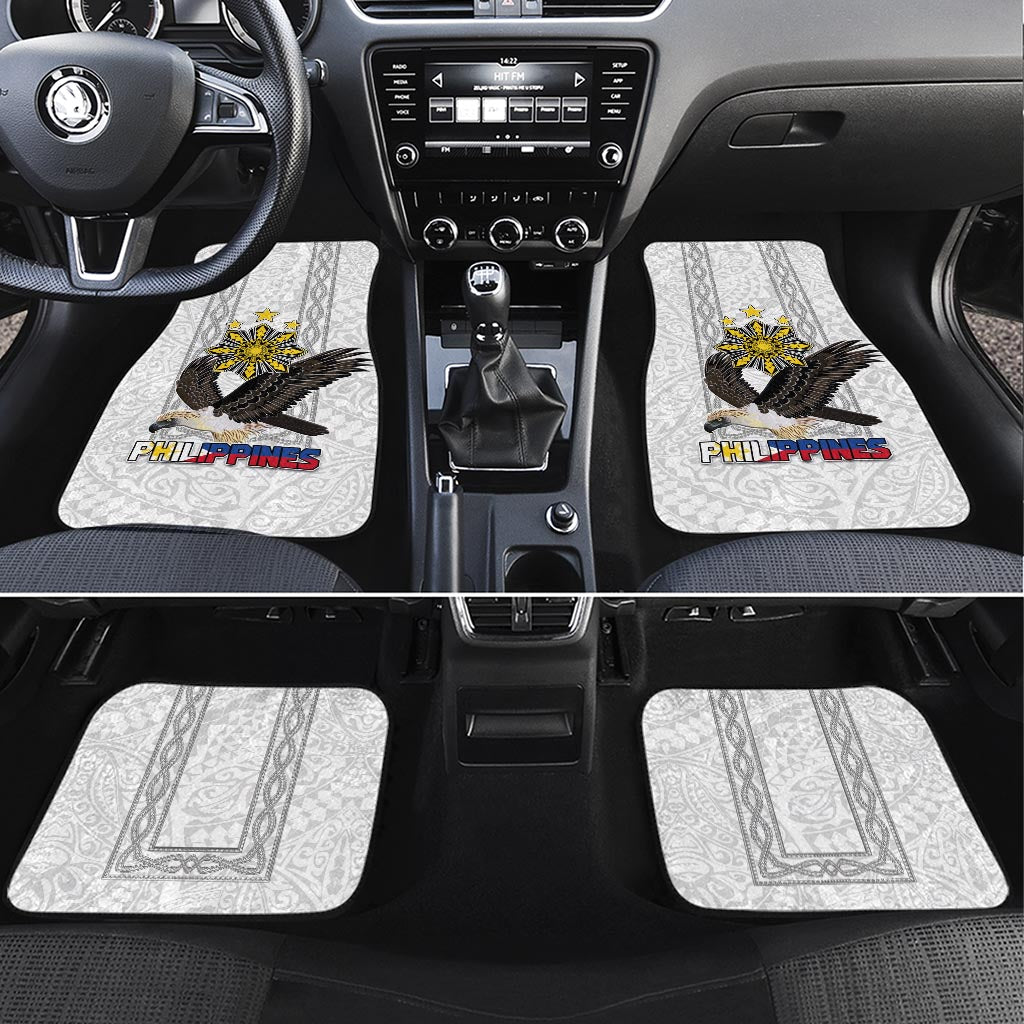 Philippines Eagle Week Car Mats Polynesian Pattern Barong Style
