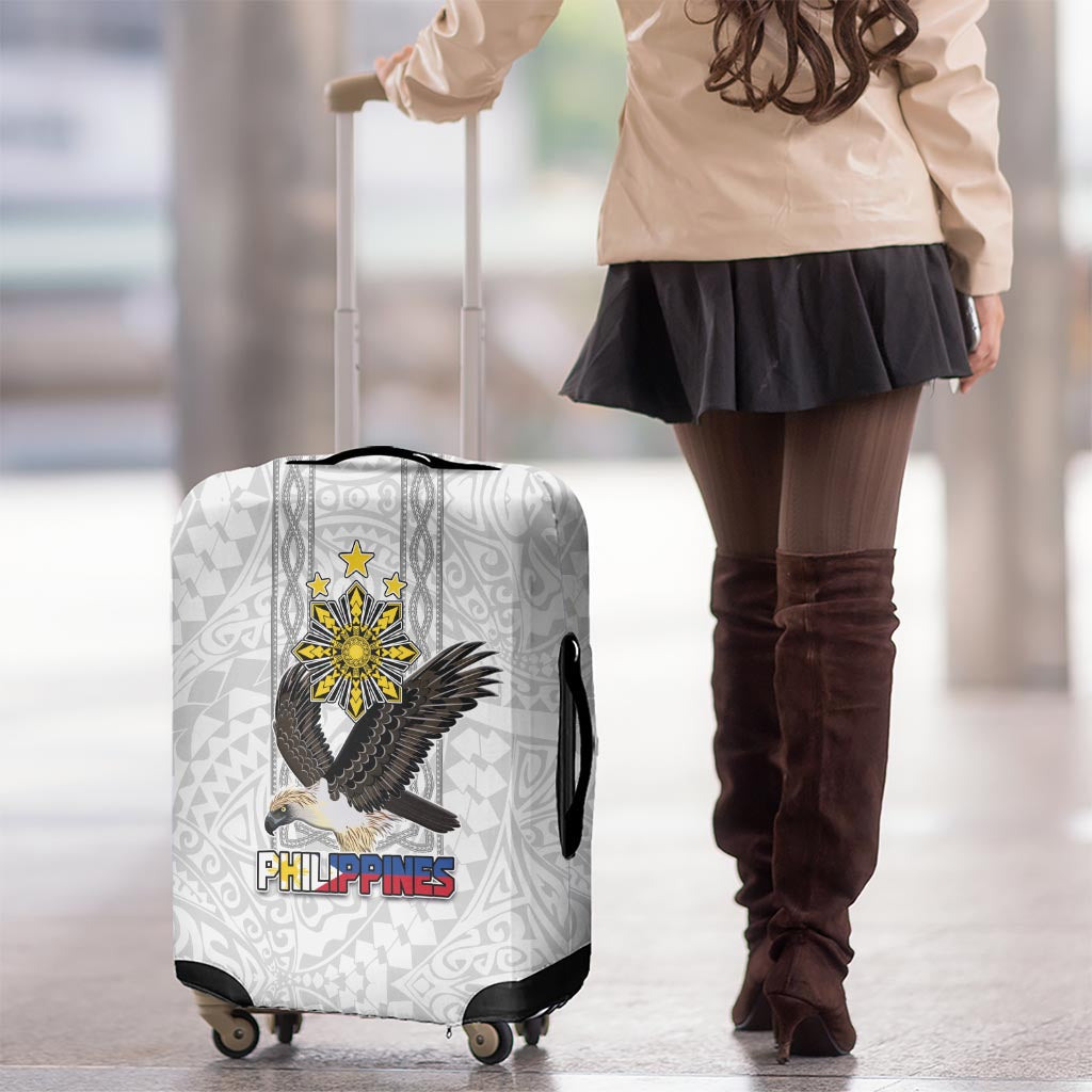 Philippines Eagle Week Luggage Cover Polynesian Pattern Barong Style
