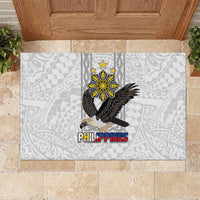 Philippines Eagle Week Rubber Doormat Polynesian Pattern Barong Style LT03 - Polynesian Pride