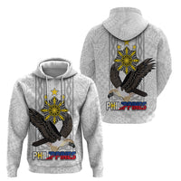 Philippines Eagle Week Zip Hoodie Polynesian Pattern Barong Style