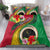 Vanuatu Tribal Boar Tusk Bedding Set Tropical Plants with Namele and Melanesian Pattern