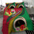 Vanuatu Tribal Boar Tusk Bedding Set Tropical Plants with Namele and Melanesian Pattern