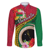 Vanuatu Tribal Boar Tusk Family Matching Mermaid Dress and Hawaiian Shirt Tropical Plants with Namele and Melanesian Pattern