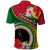 Vanuatu Tribal Boar Tusk Polo Shirt Tropical Plants with Namele and Melanesian Pattern