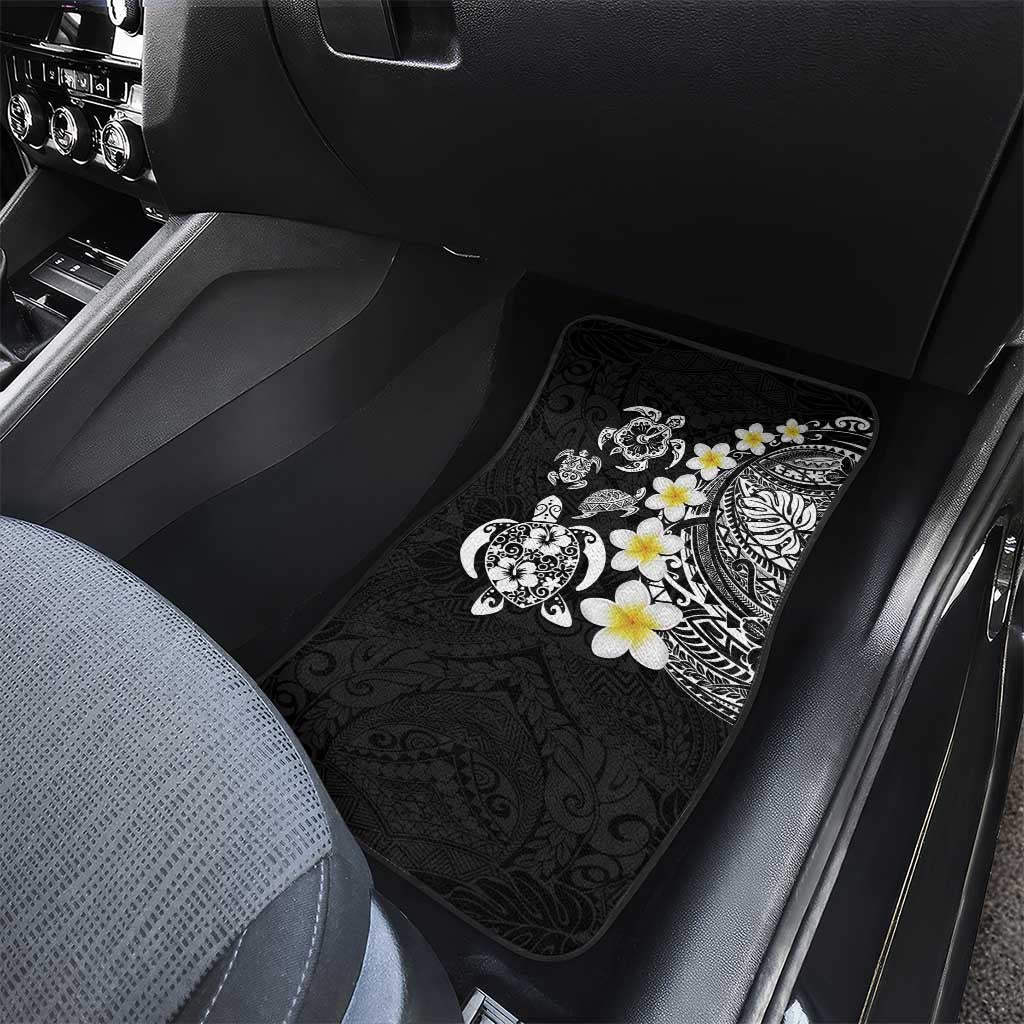 Hawaiian Plumeria Turtles Car Mats Polynesian Art Tattoo