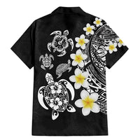 Hawaiian Plumeria Turtles Family Matching Mermaid Dress and Hawaiian Shirt Polynesian Art Tattoo