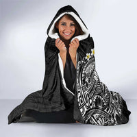 Hawaiian Plumeria Turtles Hooded Blanket Polynesian Art Tattoo LT03 - Polynesian Pride