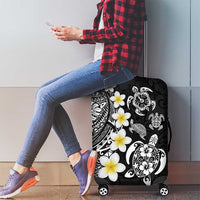 Hawaiian Plumeria Turtles Luggage Cover Polynesian Art Tattoo