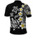 Hawaiian Plumeria Turtles Polo Shirt Polynesian Art Tattoo