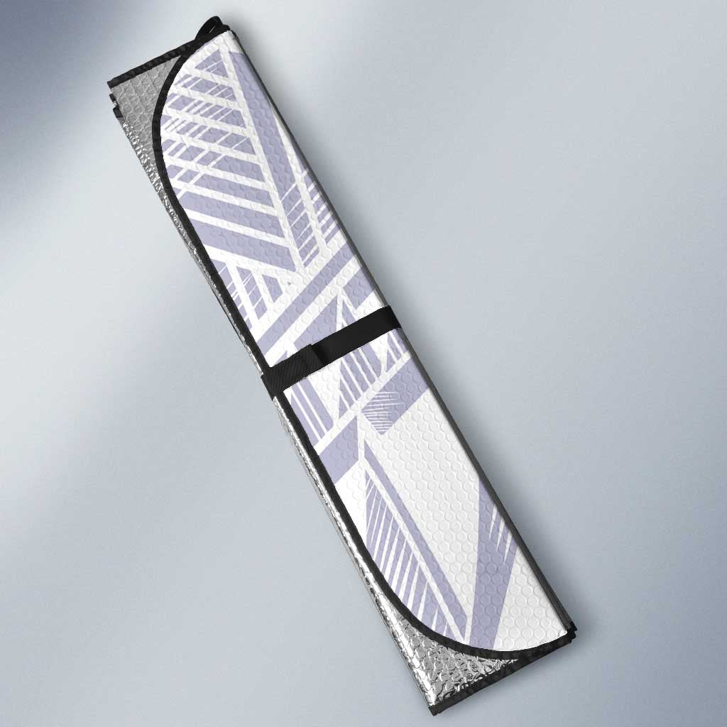 Samoa Pago Pago Aeto Auto Sun Shade Wingstyle Blue-White Color - Polynesian Pride