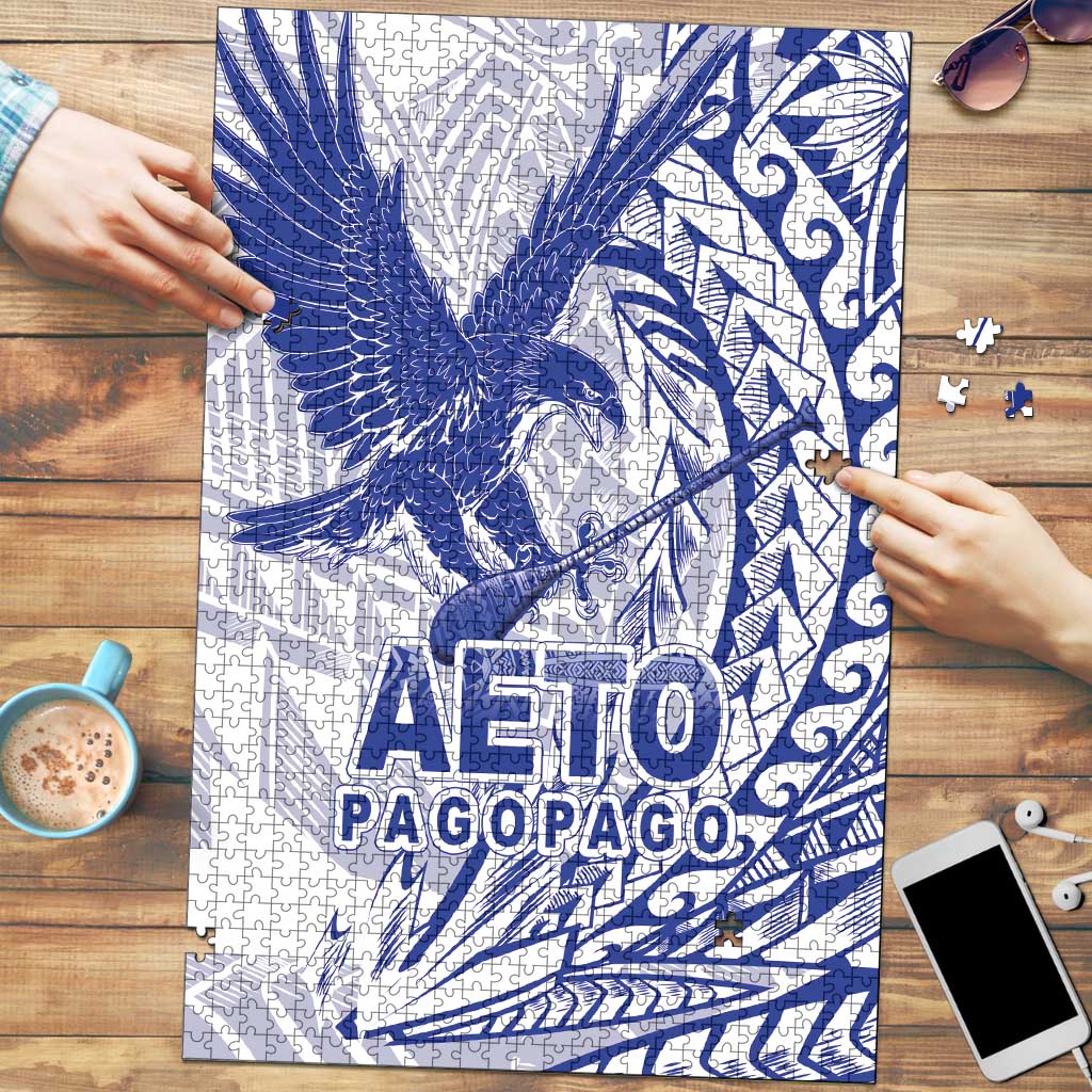 Samoa Pago Pago Aeto Puzzle Wingstyle Blue-White Color LT03