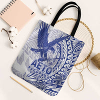 Samoa Pago Pago Aeto Tote Bag Wingstyle Blue-White Color - Polynesian Pride