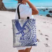 Samoa Pago Pago Aeto Tote Bag Wingstyle Blue-White Color - Polynesian Pride