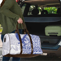 Samoa Pago Pago Aeto Travel Bag Wingstyle Blue-White Color - Polynesian Pride