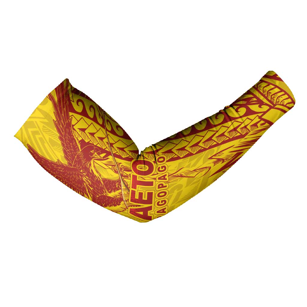Samoa Pago Pago Aeto Arm Sleeves Wingstyle Red-Gold Color - Polynesian Pride