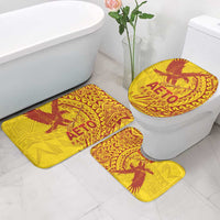 Samoa Pago Pago Aeto Bathroom Set Wingstyle Red-Gold Color - Polynesian Pride