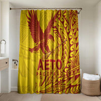 Samoa Pago Pago Aeto Bathroom Set Wingstyle Red-Gold Color - Polynesian Pride