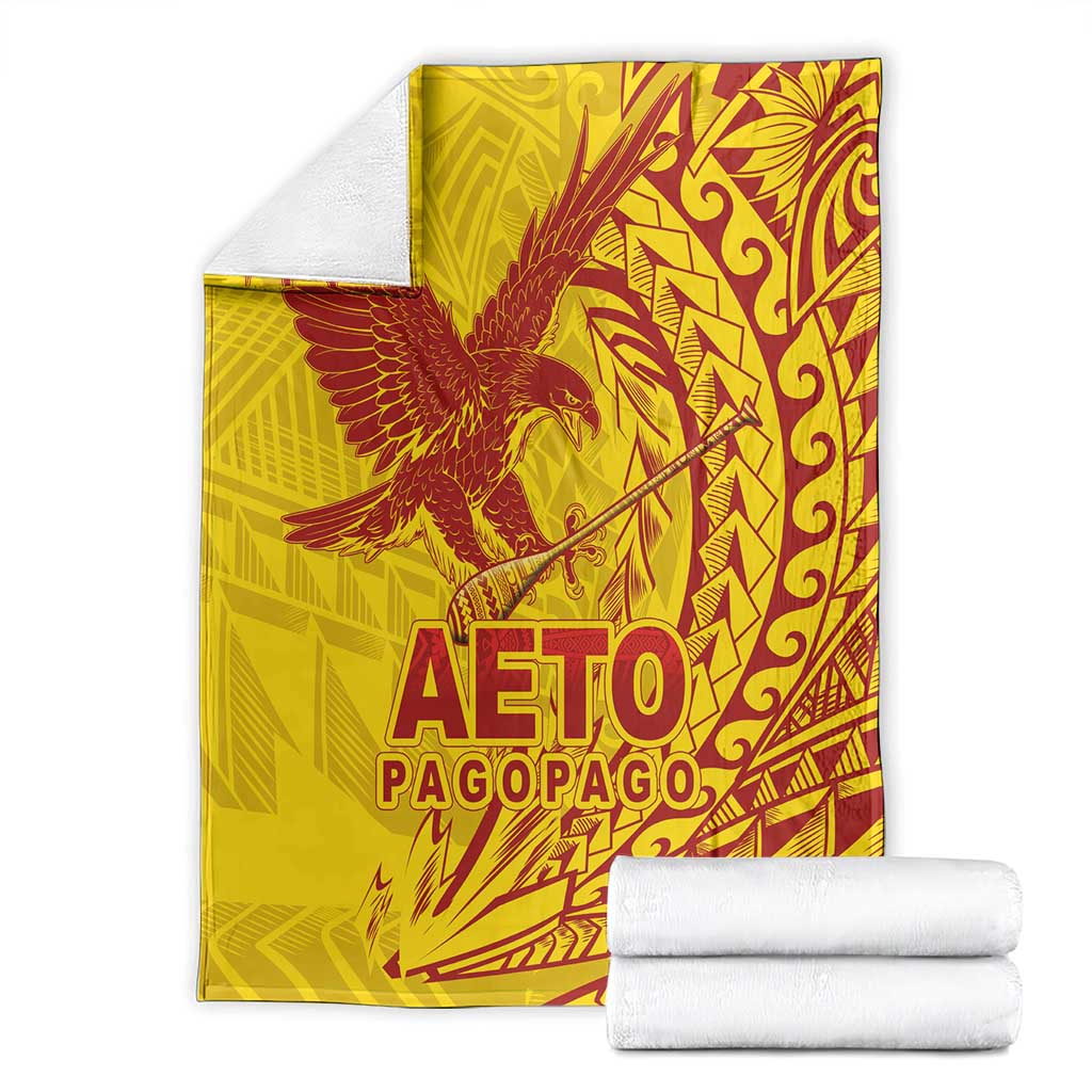 Samoa Pago Pago Aeto Blanket Wingstyle Red-Gold Color - Polynesian Pride