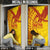 Samoa Pago Pago Aeto Door Cover Wingstyle Red-Gold Color - Polynesian Pride