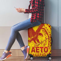 Samoa Pago Pago Aeto Luggage Cover Wingstyle Red-Gold Color - Polynesian Pride