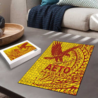 Samoa Pago Pago Aeto Puzzle Wingstyle Red-Gold Color LT03