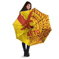 Samoa Pago Pago Aeto Umbrella Wingstyle Red-Gold Color - Polynesian Pride