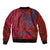 Samoa Pago Pago Aeto Bomber Jacket Wingstyle Red-Blue Color - Polynesian Pride