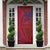 Samoa Pago Pago Aeto Door Cover Wingstyle Red-Blue Color - Polynesian Pride