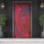 Samoa Pago Pago Aeto Door Cover Wingstyle Red-Blue Color - Polynesian Pride