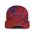 American Samoa Pago Pago Aeto Mesh Trucker Cap Wingstyle Red-Blue Color - Polynesian Pride