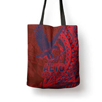 Samoa Pago Pago Aeto Tote Bag Wingstyle Red-Blue Color - Polynesian Pride
