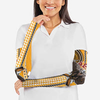 Samoa Pago Pago Aeto Arm Sleeves Bald Eagle with Polynesian Art Tattoos - Polynesian Pride