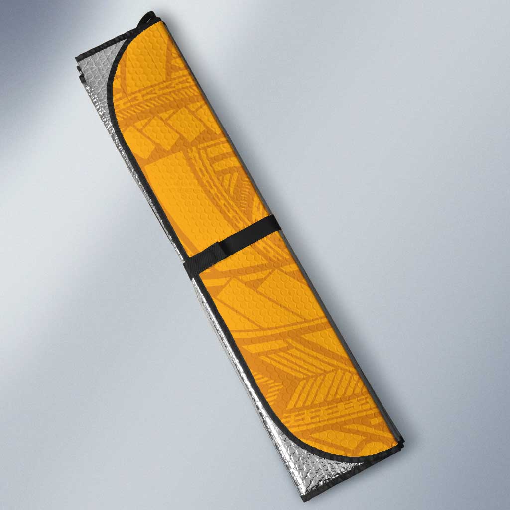 Samoa Pago Pago Aeto Auto Sun Shade Bald Eagle with Polynesian Art Tattoos - Polynesian Pride