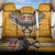 Samoa Pago Pago Aeto Back Car Seat Cover Bald Eagle with Polynesian Art Tattoos - Polynesian Pride